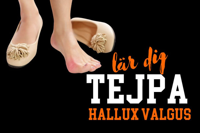 tejpa hallux valgus med kinesiotejp