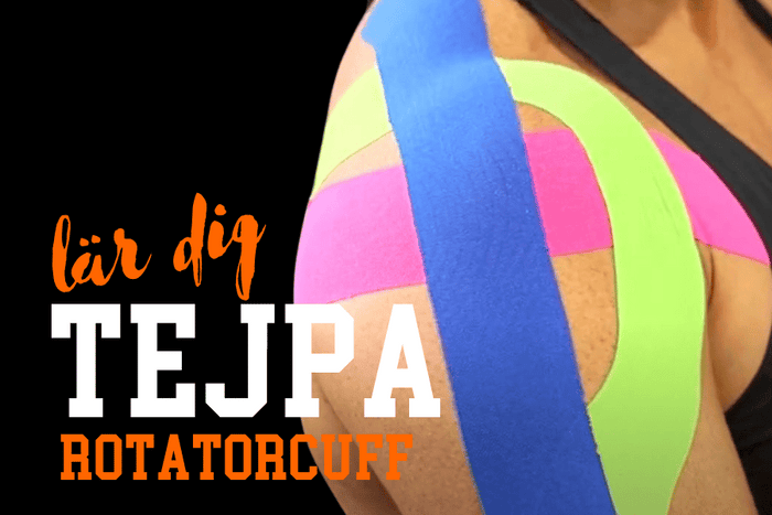 Steg-för-steg: tejpa rotatorkuffskada i axelleden med Kinesiologitejp