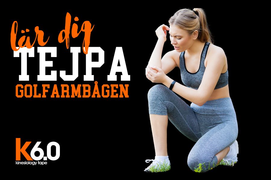 Lär dig tejpa golfarmbågen med kinesiotejp från d3tape